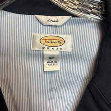 Load image into Gallery viewer, Talbots Blue Cotton Blend Blazer Size 16W
