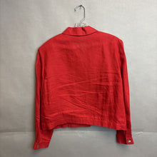 Load image into Gallery viewer, 2pc Set Talbots Red Irish Linen Blazer and Pant Set Size 18/18
