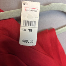 Load image into Gallery viewer, 2pc Set Talbots Red Irish Linen Blazer and Pant Set Size 18/18
