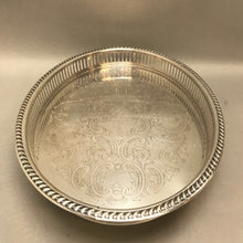 Load image into Gallery viewer, Footed Silverplate Oval Serving Tray (3x16x12)
