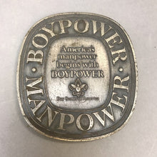 Load image into Gallery viewer, Boy Power Man Power Boy Scout Plaque (3.5&quot;) (
