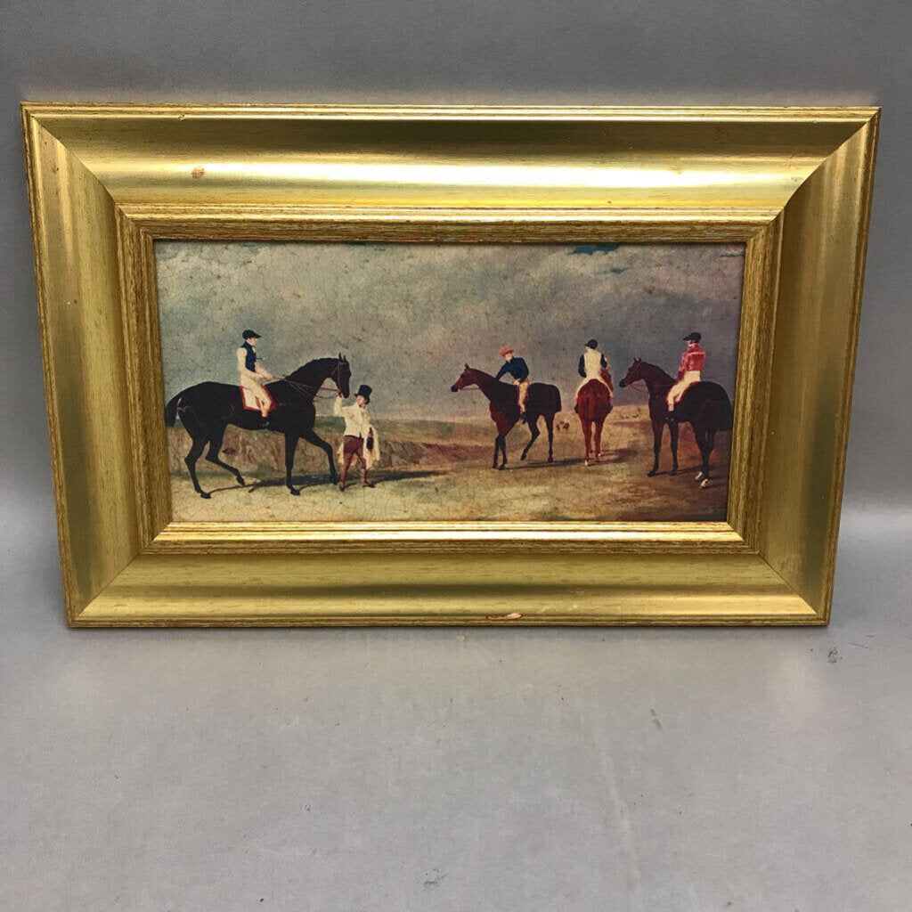 Framed Print of Horse Riding (13x19)