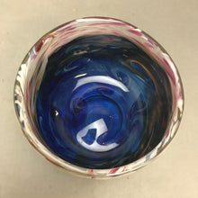 Load image into Gallery viewer, Blown Art Glass Bowl Vase Multi Color (4.75&quot;)
