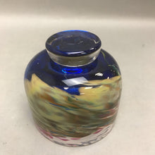 Load image into Gallery viewer, Blown Art Glass Bowl Vase Multi Color (4.75&quot;)
