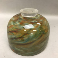 Load image into Gallery viewer, Blown Art Glass Bowl Vase Multi Color (5&quot;)
