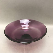 Load image into Gallery viewer, Blown Art Glass Footed Bowl Purple (8.5&quot; x 4&quot;))
