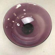 Load image into Gallery viewer, Blown Art Glass Footed Bowl Purple (8.5&quot; x 4&quot;))
