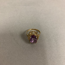 Load image into Gallery viewer, 8K Gold Amethyst Ring sz 6.5 (2.6g)
