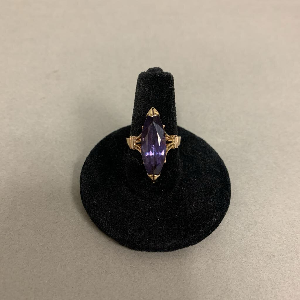 14K Gold Alexandrite Ring sz 5.5 (5.2g)