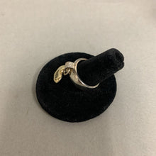 Load image into Gallery viewer, Sterling 18K Gold Cubic Zirconia Heart Charm Ring sz 7 (7.2g)
