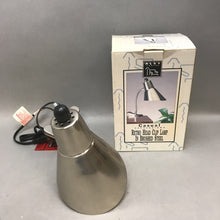Load image into Gallery viewer, Alsy Retro Head-Clip Lamp, Brushed Steel (10x7x6)
