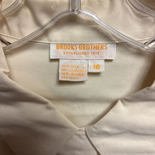 Load image into Gallery viewer, Brooks Brothers Off-White 100% Silk Button Down Shirt Size 16
