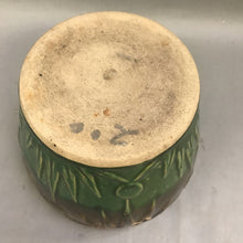 Load image into Gallery viewer, Vintage Robinson Ransbottom Pottery Sun Moon Brown Green Drip Glaze Planter (5&quot;)(As Is)
