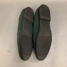 Load image into Gallery viewer, Cole Haan Forest Green Suede Monogram Flats (sz 9.5)
