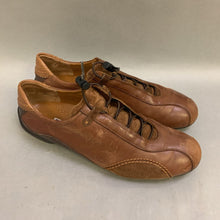 Load image into Gallery viewer, Paul Green Munchen Brown Leather Laced Flats (sz 9.5)
