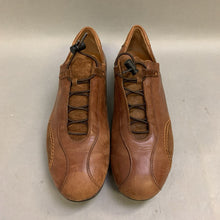 Load image into Gallery viewer, Paul Green Munchen Brown Leather Laced Flats (sz 9.5)
