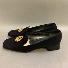 Load image into Gallery viewer, Ralph Lauren Black Embroidered Monogram Flats (sz 9.5)
