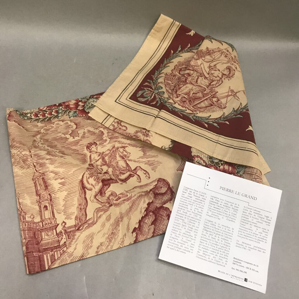 Musee De L'Impression Sur Etoffes Pierre Le Grand Printed NWT