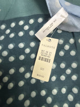 Load image into Gallery viewer, NWT Talbots Green Polyester Polka Dot Scarf
