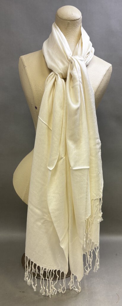 100% Cream Pashmina Scarf