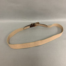 Load image into Gallery viewer, Brooks Brothers Tan Canvas Webbed Brown Leather Belt sz L
