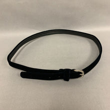 Load image into Gallery viewer, Black Velvet Rhinestone Buckle Fashion Belt (42&quot;)
