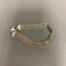 Load image into Gallery viewer, Italian Sterling Mesh Chain Bracelet As-Is (8&quot;)
