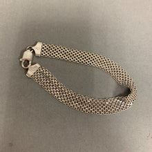 Load image into Gallery viewer, Italian Sterling Mesh Chain Bracelet As-Is (8&quot;)
