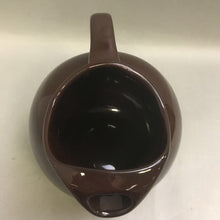 Load image into Gallery viewer, USA Hall Pottery 634 Brown Tilted Ball Pitcher (8&quot;)
