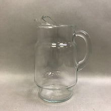 Load image into Gallery viewer, Vintage Clear Glass Tall Pitcher (9&quot;)
