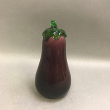 Load image into Gallery viewer, Glass Eggplant Paperweight (7&quot;)
