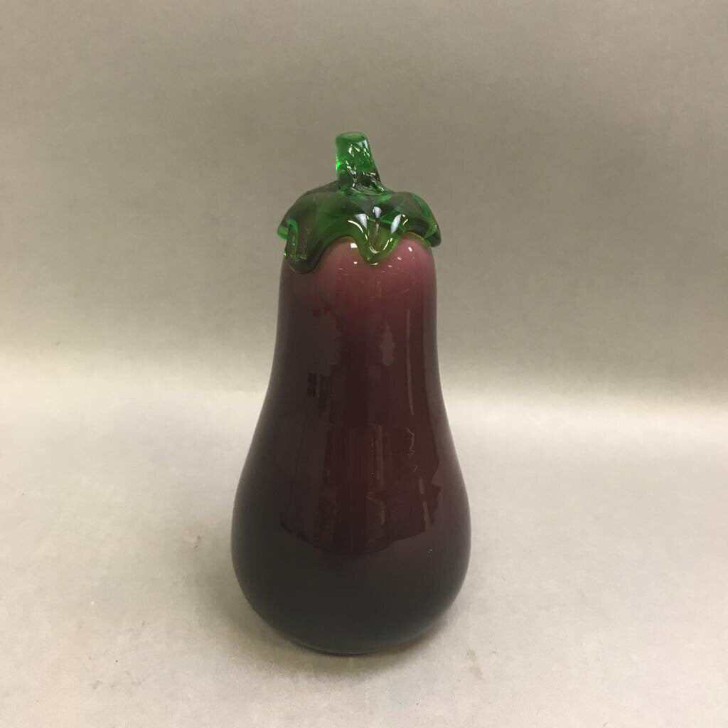 Glass Eggplant Paperweight (7