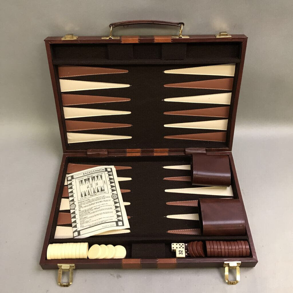 Backgammon Game in Case (~2x15x10)