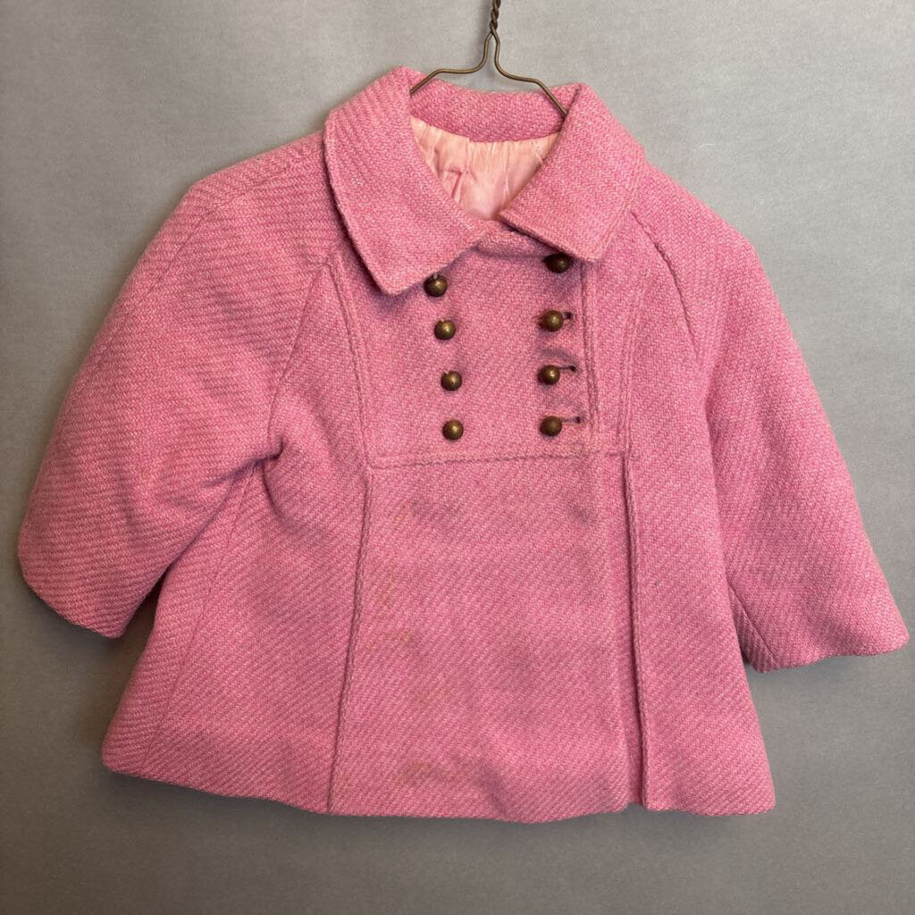 Vintage Vintage Kids Childcraft Pink Wool Coat Size S