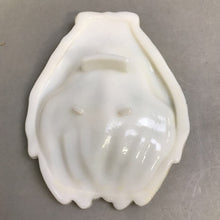 Load image into Gallery viewer, Avon Milk Glass Open Hands Jewelry / Soap Dish (7x5.5)
