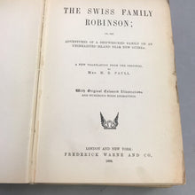 Load image into Gallery viewer, Antique 1888 Swiss Family Robinson Green Cover Book
