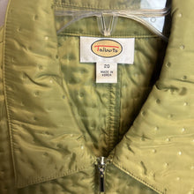 Load image into Gallery viewer, Talbots Polyester Green Quilted Lightweight Jacket Size 20
