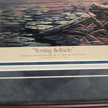 Load image into Gallery viewer, Terry Redlin Signed Lithograph Print - &quot;Morning Solitude&quot; (~29x42)
