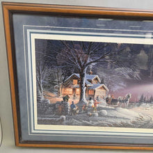 Load image into Gallery viewer, Terry Redlin Signed Lithograph Print - &quot;Winter Wonderland&quot; (~23x32)
