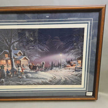 Load image into Gallery viewer, Terry Redlin Signed Lithograph Print - &quot;Winter Wonderland&quot; (~23x32)
