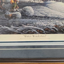 Load image into Gallery viewer, Terry Redlin Signed Lithograph Print - &quot;Winter Wonderland&quot; (~23x32)
