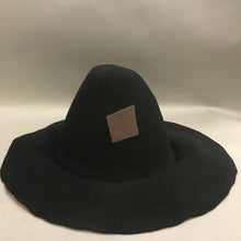 Load image into Gallery viewer, Vintage Black Felt Cone Floppy Brim Scarecrow Hat (7.5&quot;)
