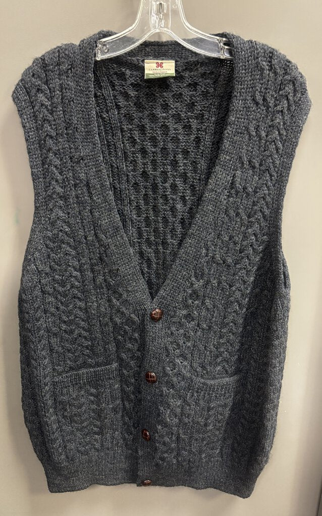 Carraig Donn Dark Gray Sweater Vest Size XL