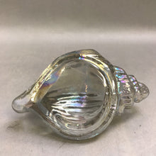 Load image into Gallery viewer, Iridescent Art Glass Conch Shell Paperweight (5&quot; x 3&quot; x 2.5&quot;)
