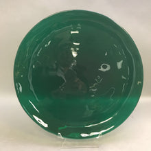 Load image into Gallery viewer, Emerald Green Blown Glass Serving Plate (14&quot;) As Is
