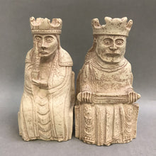 Load image into Gallery viewer, Vintage Large Isle Of Lewis Chessmen 6” King &amp; Queen Chess Piece Rare
