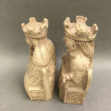 Load image into Gallery viewer, Vintage Large Isle Of Lewis Chessmen 6” King &amp; Queen Chess Piece Rare
