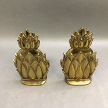 Load image into Gallery viewer, Newport Brass Pineapple Bookends Pair (~6.5&quot;)
