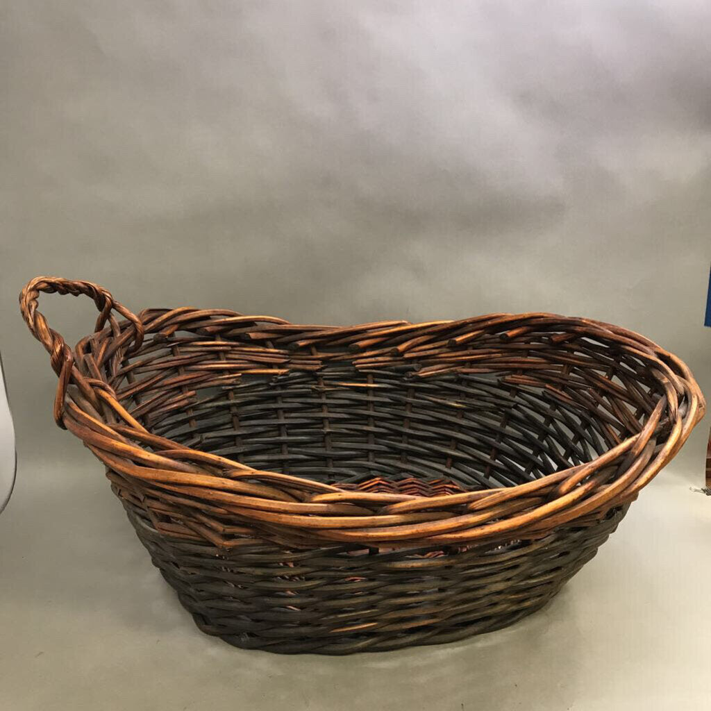 Wicker Laundry Basket AS IS (15x21x29)