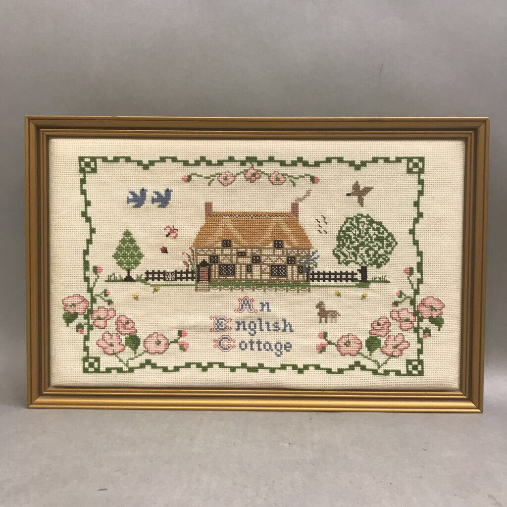 Framed Sampler Needlecraft Wall Art (9x14)